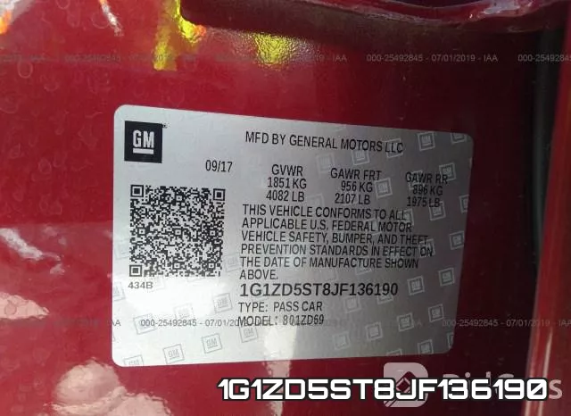 1G1ZD5ST8JF136190 фото 10