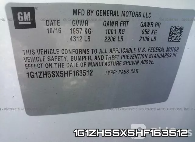 1G1ZH5SX5HF163512 фото 10