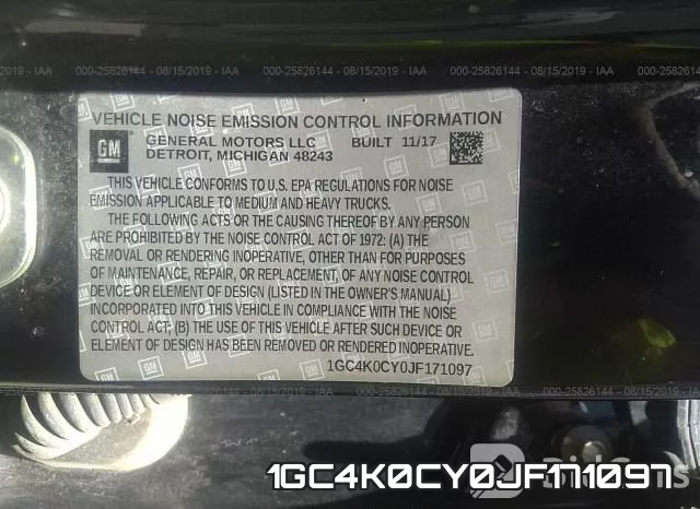 1GC4K0CY0JF171097 фото 10