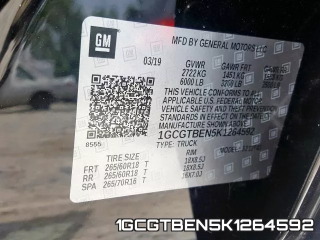 1GCGTBEN5K1264592 фото 2