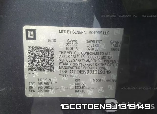 1GCGTDEN9J1319149 фото 10