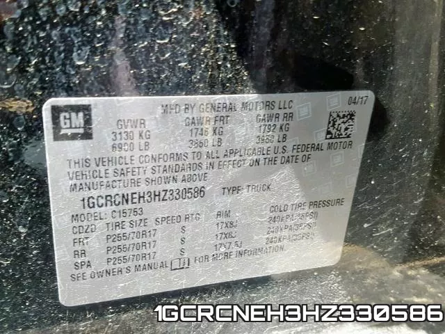 1GCRCNEH3HZ330586 фото 2