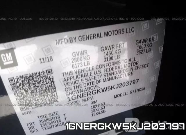 1GNERGKW5KJ203797 фото 10