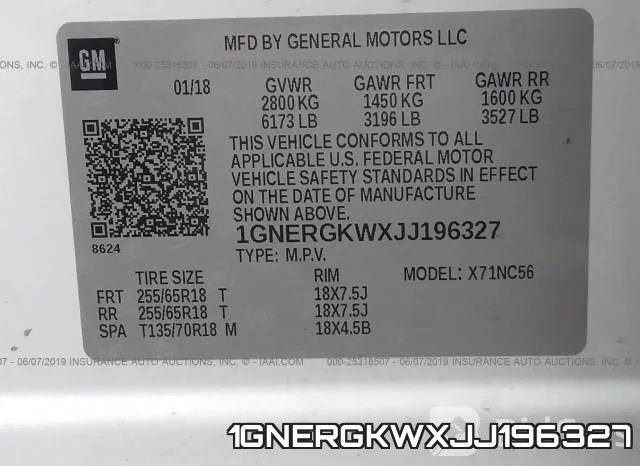 1GNERGKWXJJ196327 фото 10