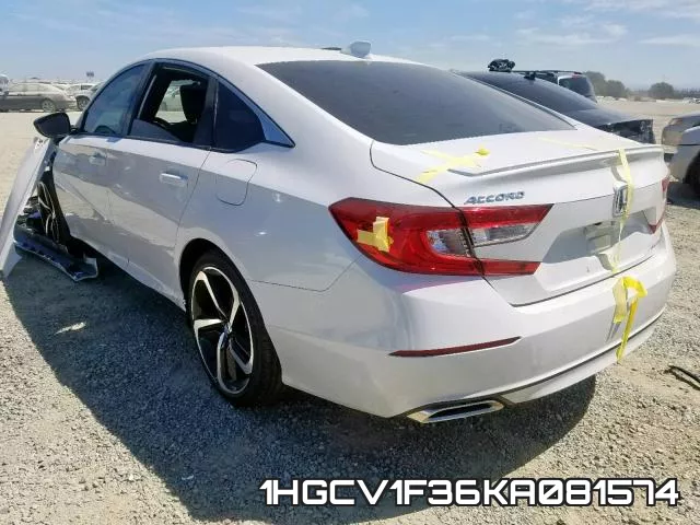 1HGCV1F36KA081574 фото 4