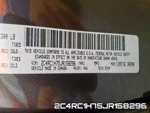 2C4RC1H75JR158296 фото 2
