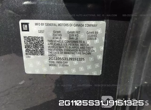 2G1105S31J9151325 фото 10