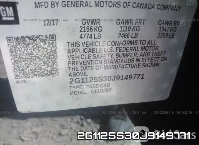 2G1125S30J9149771 фото 10