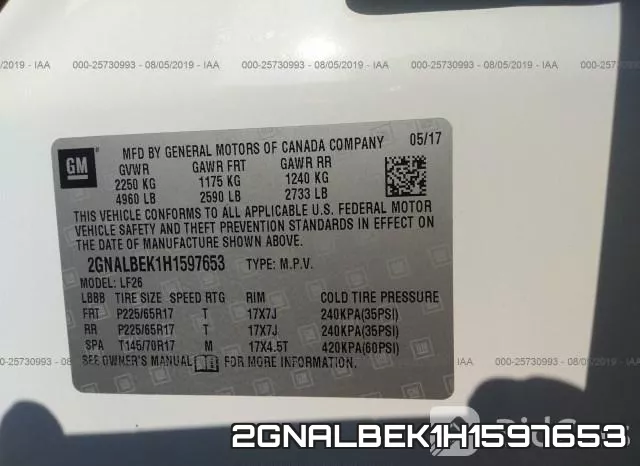 2GNALBEK1H1597653 фото 10