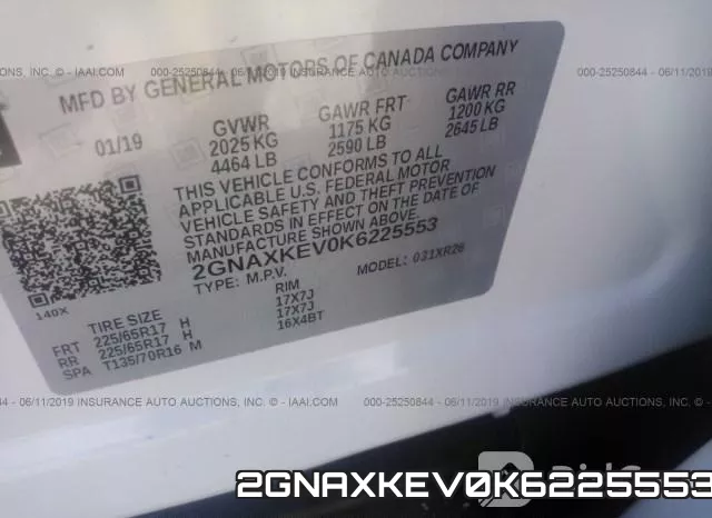 2GNAXKEV0K6225553 фото 10