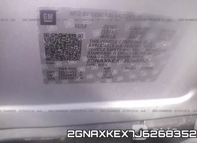 2GNAXKEX7J6268352 фото 10