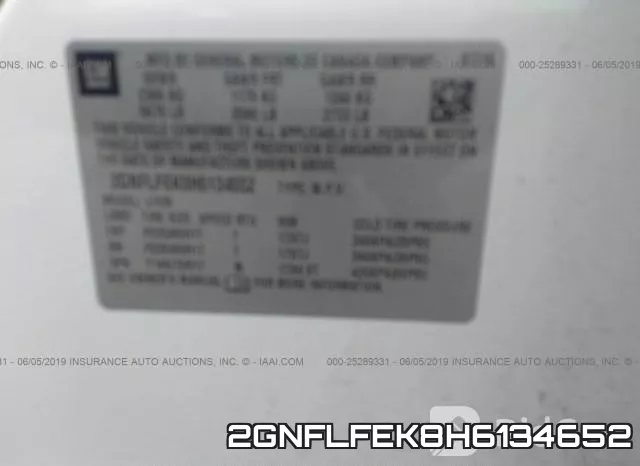 2GNFLFEK8H6134652 фото 10