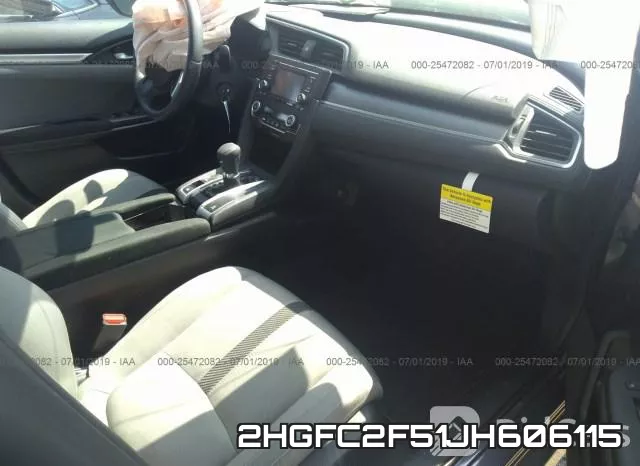 2HGFC2F51JH606115 фото 6