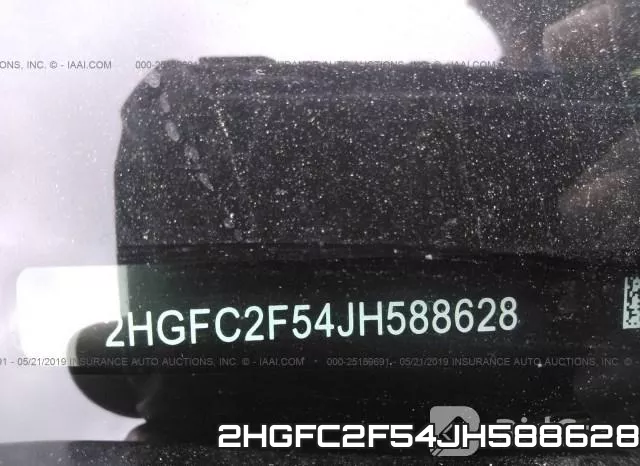 2HGFC2F54JH588628 фото 10