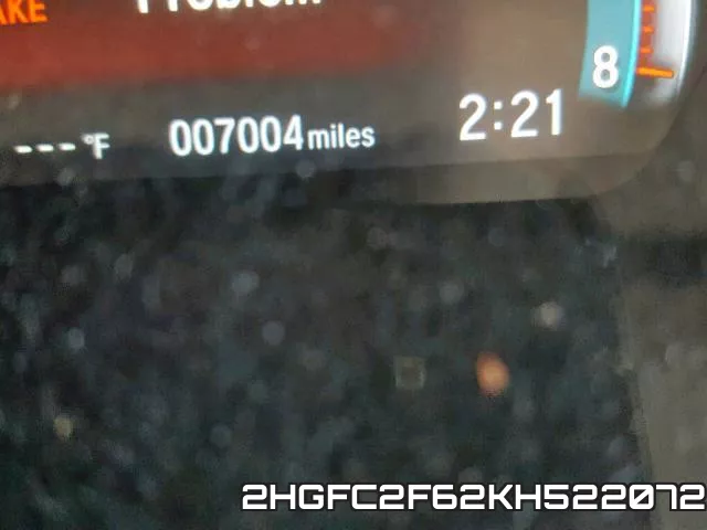 2HGFC2F62KH522072 фото 9