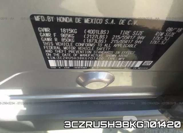 3CZRU5H38KG701420 фото 10