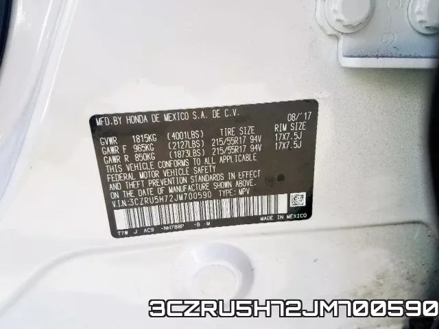 3CZRU5H72JM700590 фото 2