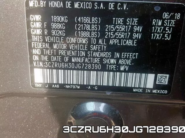 3CZRU6H30JG728390 фото 2