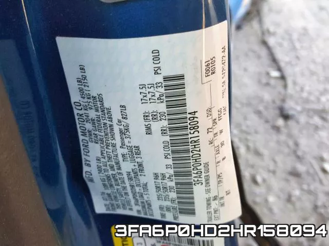 3FA6P0HD2HR158094 фото 2