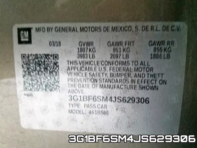 3G1BF6SM4JS629306 фото 2