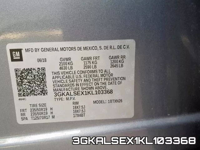 3GKALSEX1KL103368 фото 2