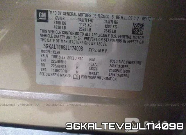 3GKALTEV8JL174098 фото 10