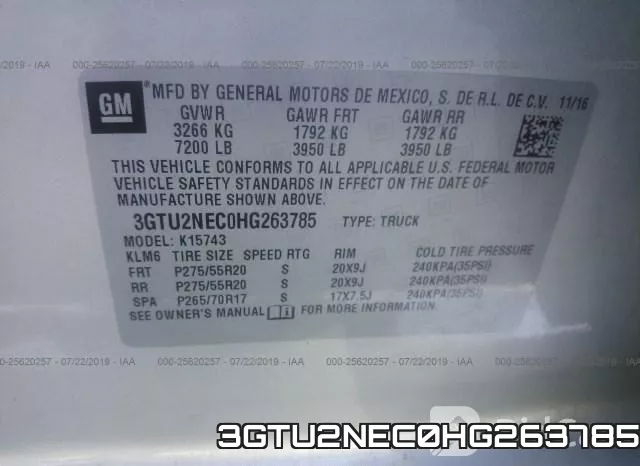 3GTU2NEC0HG263785 фото 10