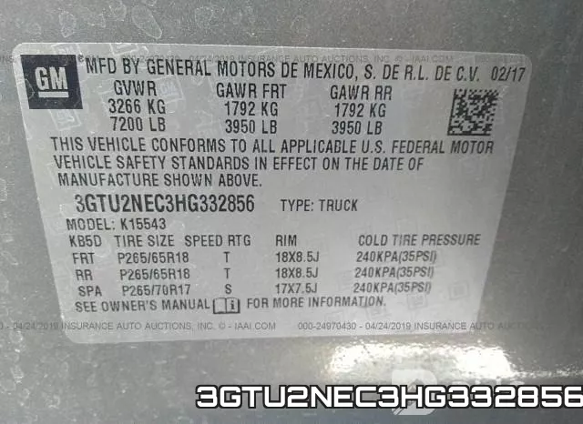 3GTU2NEC3HG332856 фото 10
