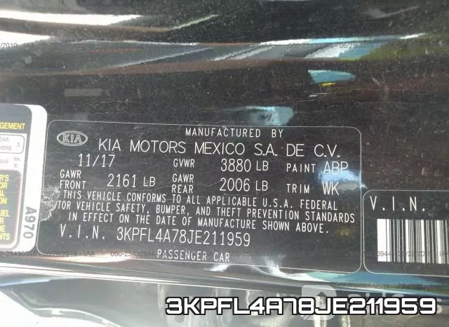 3KPFL4A78JE211959 фото 10
