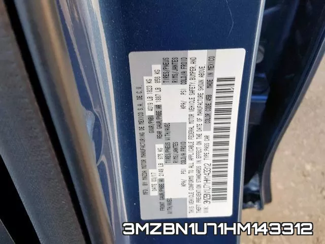 3MZBN1U71HM143312 фото 2