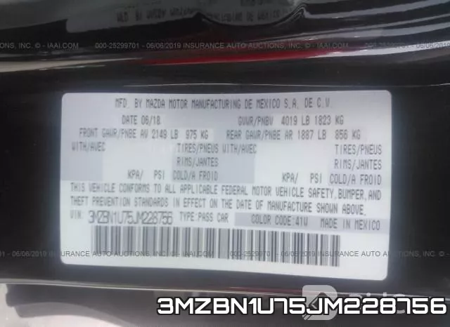 3MZBN1U75JM228756 фото 10