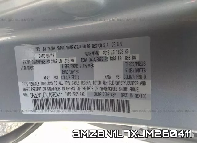 3MZBN1U7XJM260411 фото 10