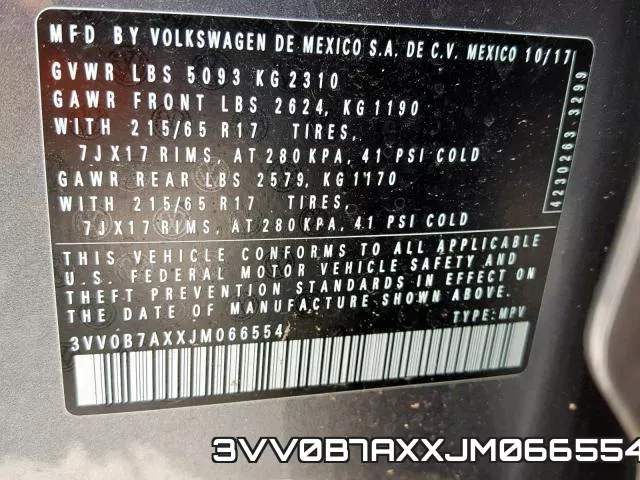 3VV0B7AXXJM066554 фото 2