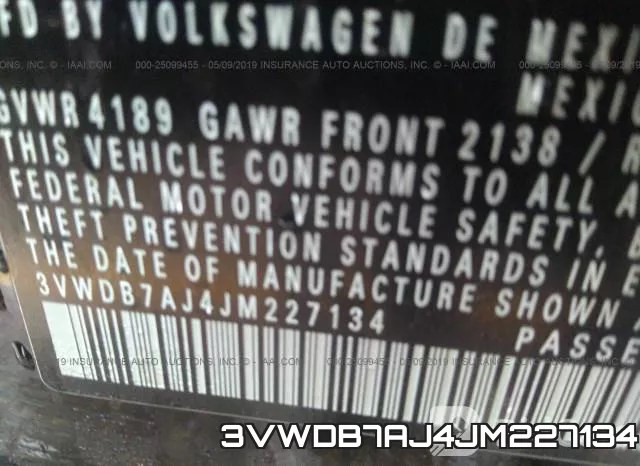 3VWDB7AJ4JM227134 фото 10