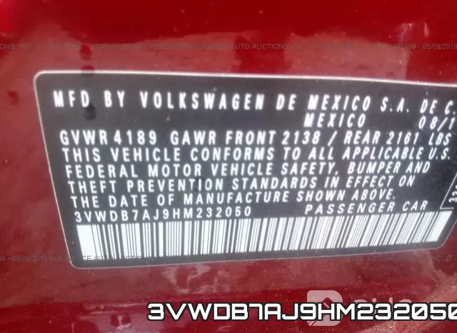 3VWDB7AJ9HM232050 фото 10