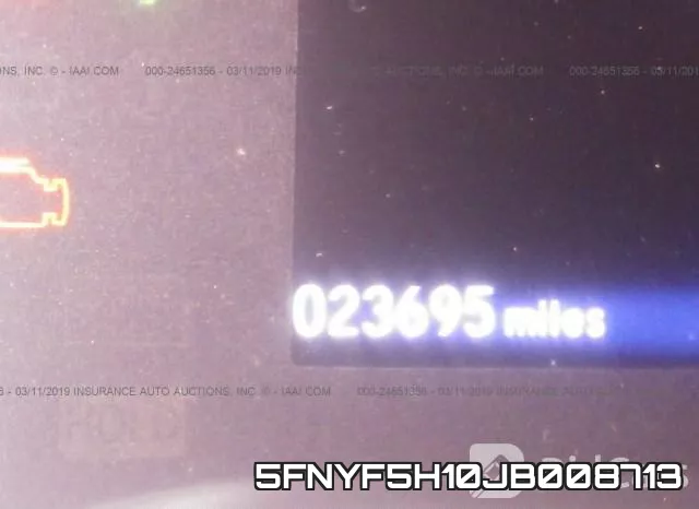 5FNYF5H10JB008713 фото 8
