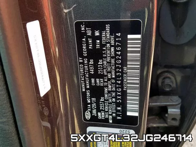 5XXGT4L32JG246714 фото 2