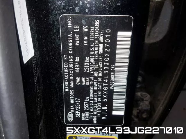 5XXGT4L33JG227010 фото 2