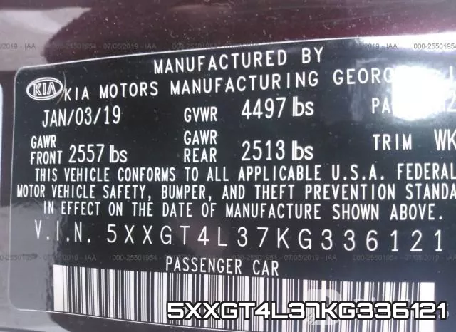 5XXGT4L37KG336121 фото 10