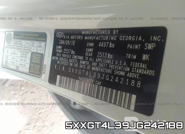 5XXGT4L39JG242188 фото 10