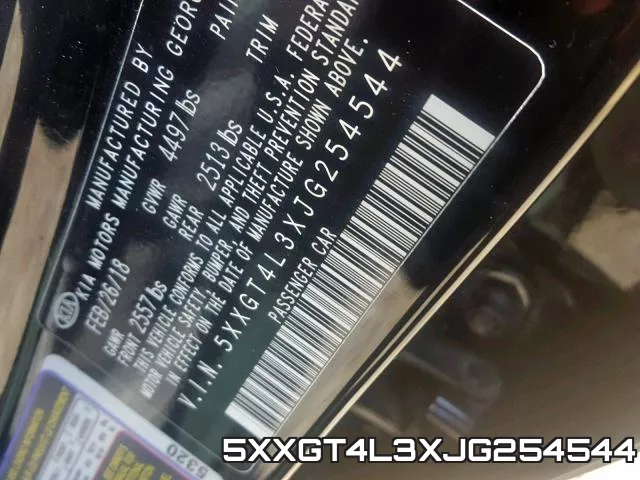 5XXGT4L3XJG254544 фото 2