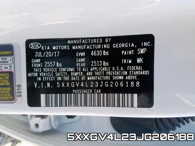 5XXGV4L23JG206188 фото 2