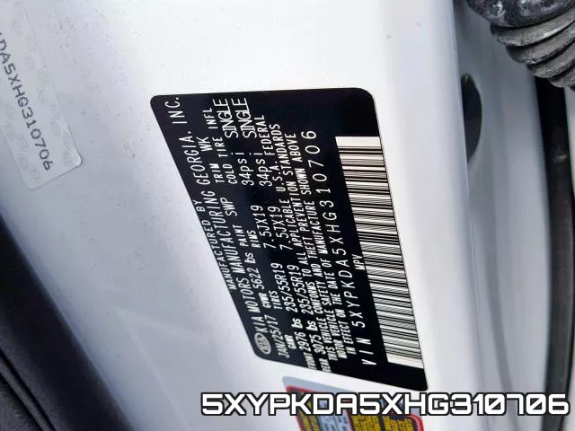 5XYPKDA5XHG310706 фото 2