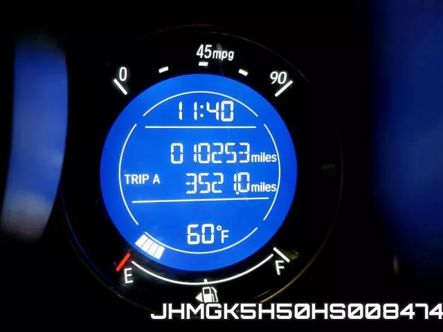 JHMGK5H50HS008474 фото 9