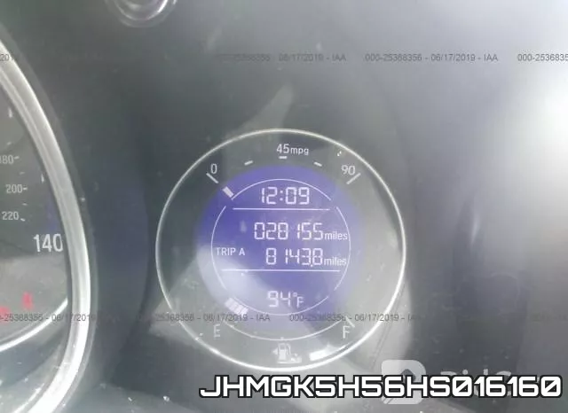 JHMGK5H56HS016160 фото 8