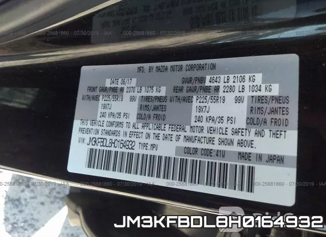 JM3KFBDL8H0164932 фото 10