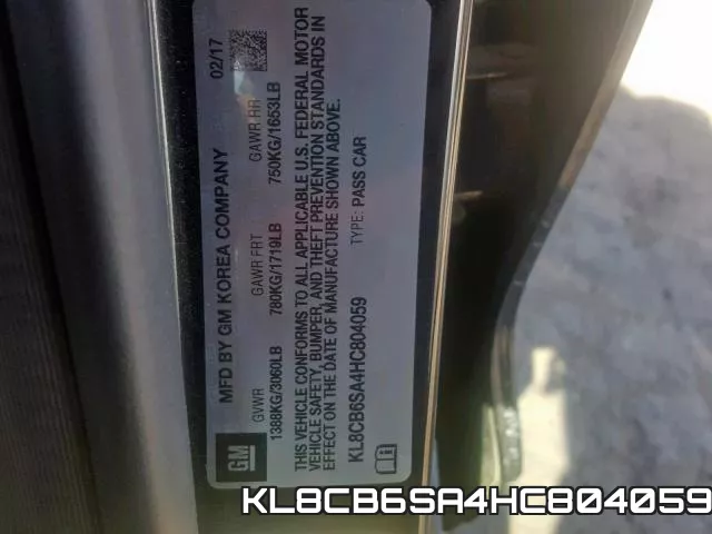 KL8CB6SA4HC804059 фото 2