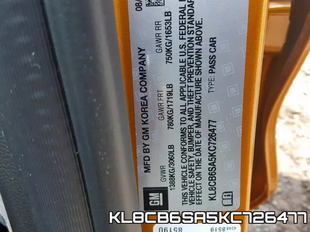 KL8CB6SA5KC726477 фото 2