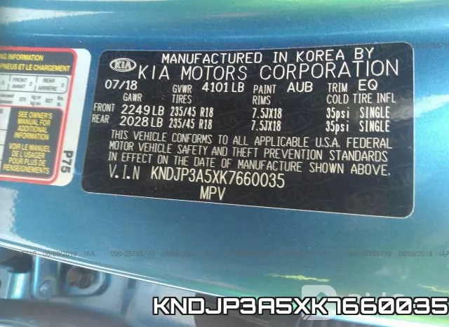 KNDJP3A5XK7660035 фото 10