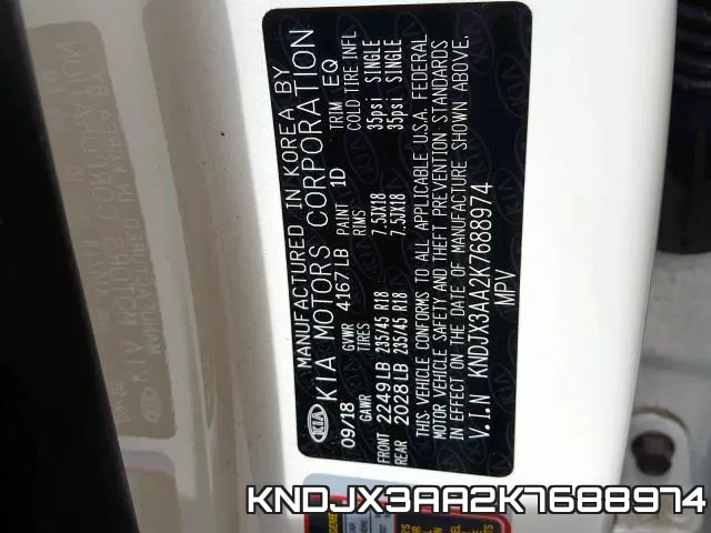 KNDJX3AA2K7688974 фото 2